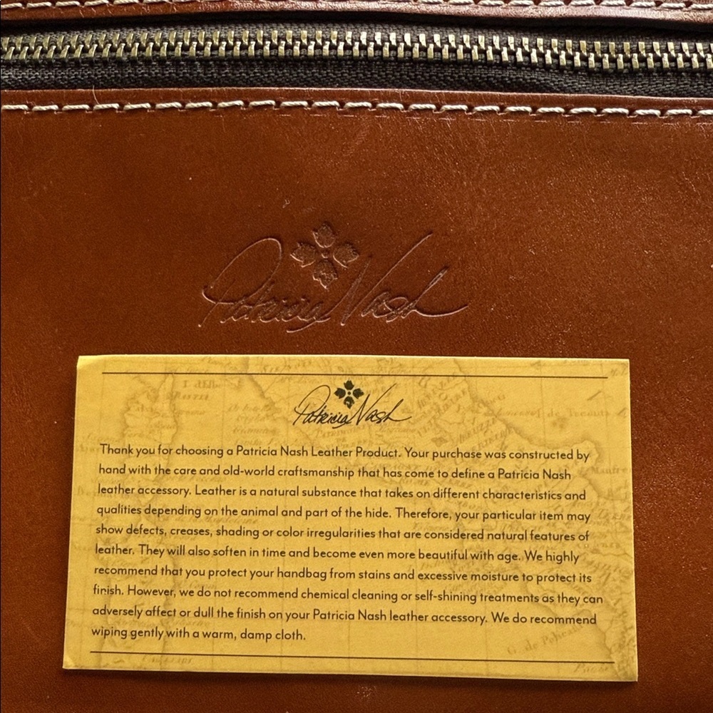 Patricia Nash Rich Brown Leather Accessory - Picture 3 of 4
